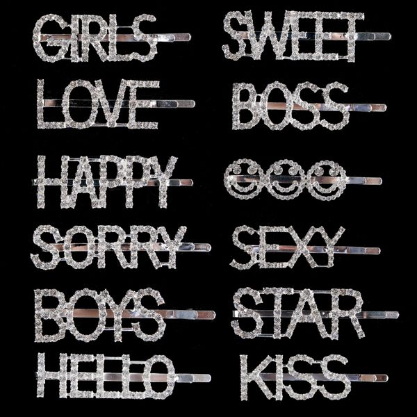 Bling Письмо Головные Уборы для Женщин Девушки Заколки Для Волос Булавки Заколки Ин
Bling Письмо Головные Уборы для Женщин Девушки Заколки Для Волос Булавки Заколки Ин