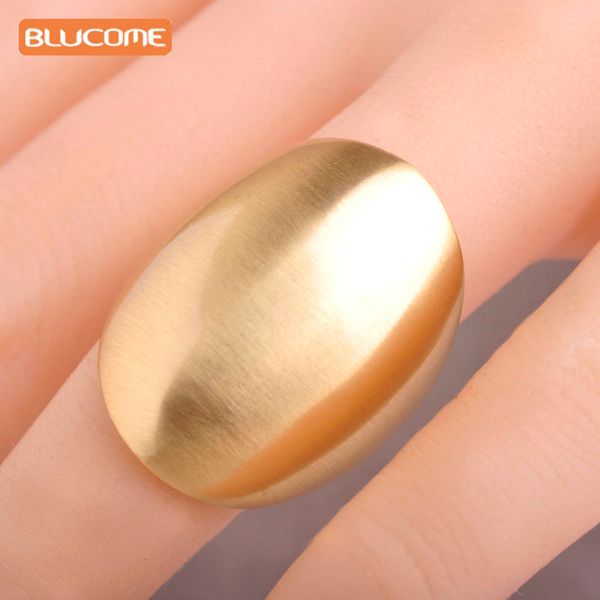 blucome dubai big wide women cocktail bridal ring alloy gold-color smooth round rings anel party wedding anniversary jewelry, Silver
blucome dubai big wide women cocktail bridal ring alloy gold-color smooth round rings anel party wedding anniversary jewelry, Silver