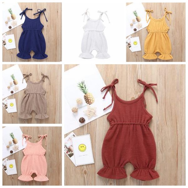 ins baby girls rompers summer cotton bowknot sling jumpsuits newborn baby ruffle candy color bodysuits children boutique clothes zyq284, Blue
ins baby girls rompers summer cotton bowknot sling jumpsuits newborn baby ruffle candy color bodysuits children boutique clothes zyq284, Blue