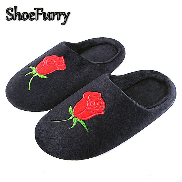 shoefurry брачных тапочки крытого хлопок обувь rose flower вышитых furry тапочки lady теплая плюшевая обувь зимний, Black
shoefurry брачных тапочки крытого хлопок обувь rose flower вышитых furry тапочки lady теплая плюшевая обувь зимний, Black