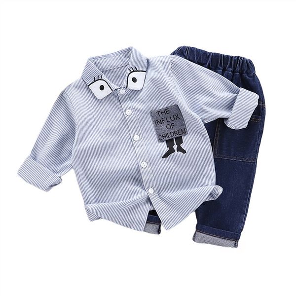 2019 autumn baby boy clothes set toddler long sleeve striped cartoon print t-shirt +pants 2pcs casual kids clothing outfit, White
2019 autumn baby boy clothes set toddler long sleeve striped cartoon print t-shirt +pants 2pcs casual kids clothing outfit, White