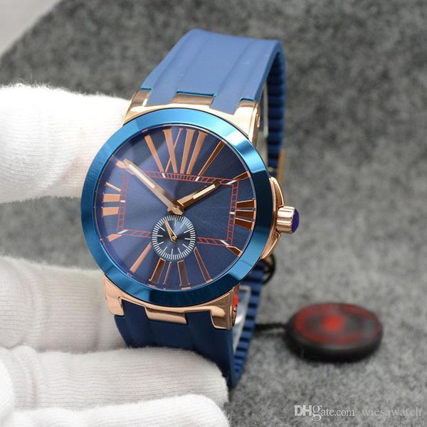 42mm elegant and noble ceramic bezel u150 men watch chronograph quartz roman number markers outdoor mens watches with blue rubber band, Slivery;brown
42mm elegant and noble ceramic bezel u150 men watch chronograph quartz roman number markers outdoor mens watches with blue rubber band, Slivery;brown