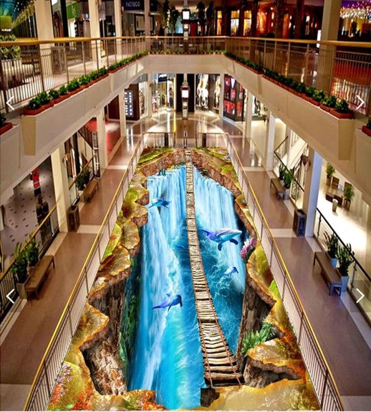 custom 3d floor mural wallpaper waterfall dolphins hanging wooden ladder bathroom 3d floor pvc waterproof self-adhesive wallpaper home decor
custom 3d floor mural wallpaper waterfall dolphins hanging wooden ladder bathroom 3d floor pvc waterproof self-adhesive wallpaper home decor