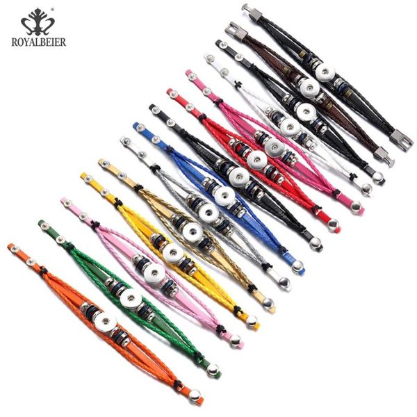 royalbeier multi-color snap button jewelry leather bracelets for women 18mm snap button bracelet for diy accessories jewelry, Golden;silver
royalbeier multi-color snap button jewelry leather bracelets for women 18mm snap button bracelet for diy accessories jewelry, Golden;silver