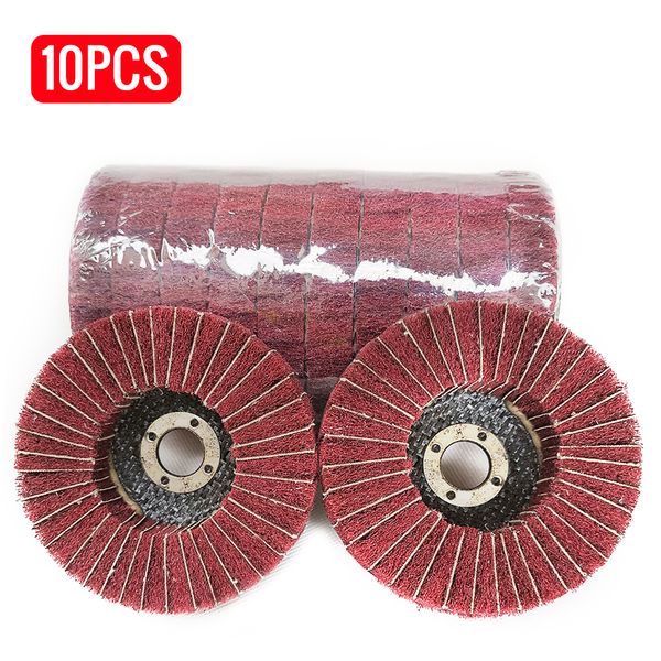 10pcs nylon abrasive polishing buffing fiber flap wheel disc dia. 100mm nylon fiber flap polishing wheel
10pcs nylon abrasive polishing buffing fiber flap wheel disc dia. 100mm nylon fiber flap polishing wheel