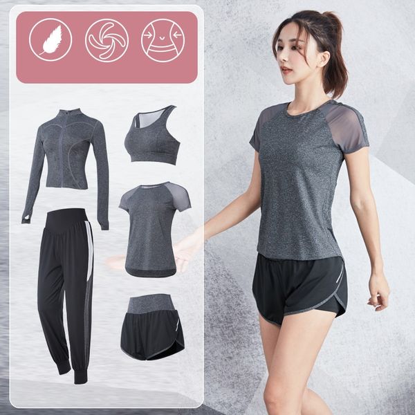 2020 women quick dry running yoga suit sport bra high waist pants zipper tracksuit set workout fitness gym clothes 3-6 pcs, White;red
2020 women quick dry running yoga suit sport bra high waist pants zipper tracksuit set workout fitness gym clothes 3-6 pcs, White;red