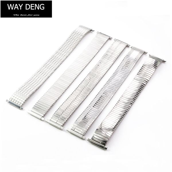 women men silver stainless steel flexible expansion stretch watchband watch band strap bracelet 16-22 mm adjustable link - y176, Black;brown
women men silver stainless steel flexible expansion stretch watchband watch band strap bracelet 16-22 mm adjustable link - y176, Black;brown