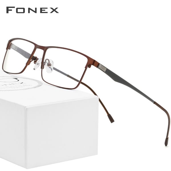 fonex alloy glasses frame men ultralight square myopia prescription eyeglasses frames metal full optical screwless eyewear, Silver
fonex alloy glasses frame men ultralight square myopia prescription eyeglasses frames metal full optical screwless eyewear, Silver