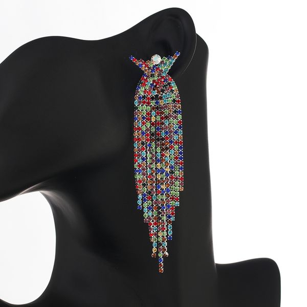 goods temperament earring earrings superior quality tassels rhinestone claw chain full drill eardrop, Golden
goods temperament earring earrings superior quality tassels rhinestone claw chain full drill eardrop, Golden