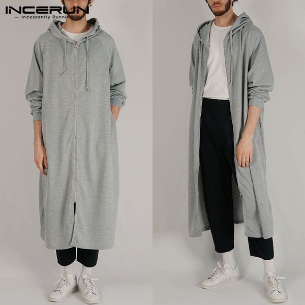 fashion men's sweatshirts solid color long sleeve streetwear zippers hooded hip-hop outerwear longline hoodies men 2019, Black
fashion men's sweatshirts solid color long sleeve streetwear zippers hooded hip-hop outerwear longline hoodies men 2019, Black