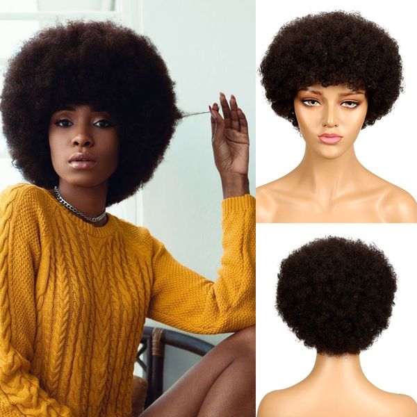 puffy brazilian human hair afro curly wig short human hair wigs for black women brazilian hair wigs non-lace wigs
puffy brazilian human hair afro curly wig short human hair wigs for black women brazilian hair wigs non-lace wigs