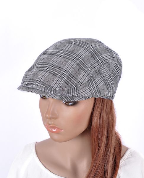 m533 new women's sparkle gray gingham checks newsboy cabbie cap costume hat, Blue;gray
m533 new women's sparkle gray gingham checks newsboy cabbie cap costume hat, Blue;gray