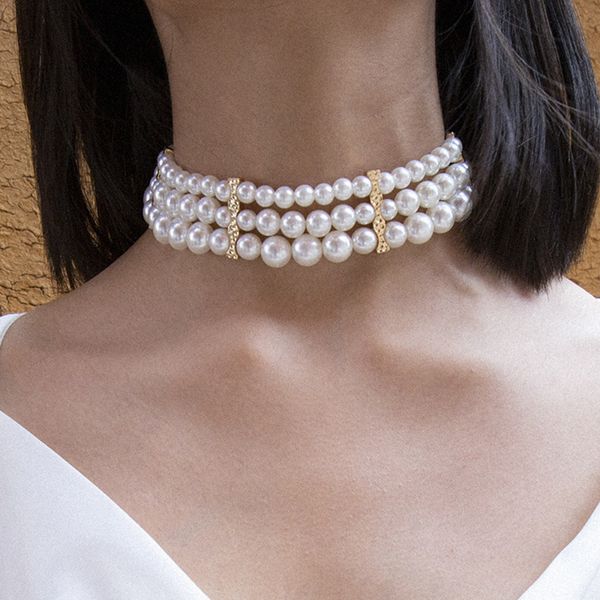 chokers necklace chain for women multi-layer pearl geometric short necklace collar chain simple temperament jewelry gifts, Silver
chokers necklace chain for women multi-layer pearl geometric short necklace collar chain simple temperament jewelry gifts, Silver