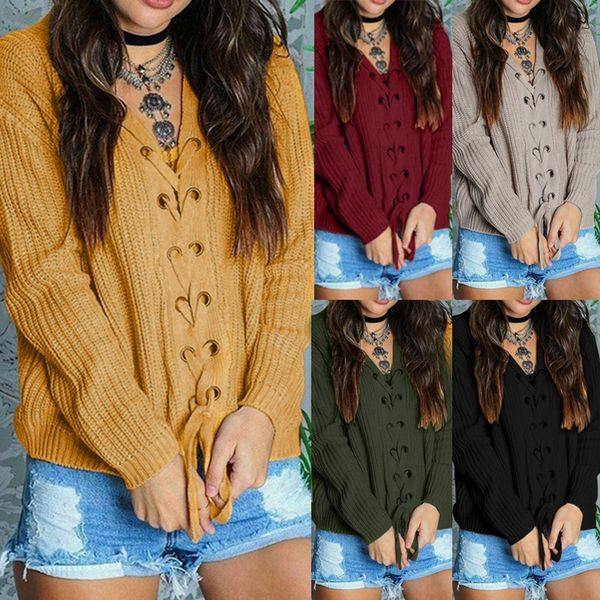 new autumn winter knitted sweater women solid casual v neck drawstring pull femme modish slim tricot jumper full pullovers, White;black
new autumn winter knitted sweater women solid casual v neck drawstring pull femme modish slim tricot jumper full pullovers, White;black