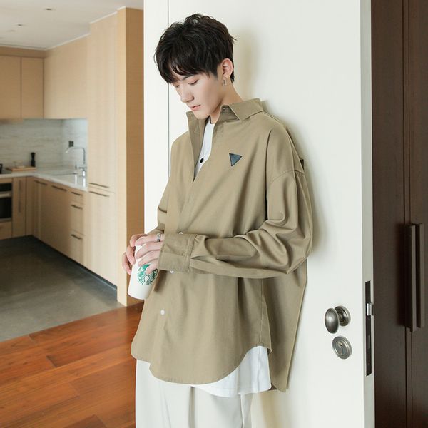 ewq / men's wearcotton and linen shirt for male 2020 spring summer new fashion handsome loose long sleeve korean 9y2427, White;black
ewq / men's wearcotton and linen shirt for male 2020 spring summer new fashion handsome loose long sleeve korean 9y2427, White;black