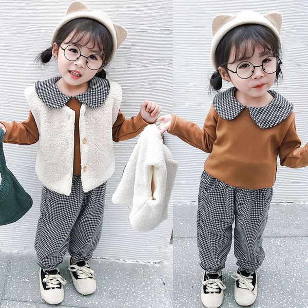 girls set winter 2020 children's clothing autumn and winter plus velvet thickening, White
girls set winter 2020 children's clothing autumn and winter plus velvet thickening, White