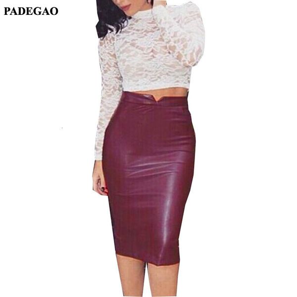 padegao women pu leather long skirt solid color high waist slim hip pencil skirts vintage bodycon skirt clubwear pdg181, Black
padegao women pu leather long skirt solid color high waist slim hip pencil skirts vintage bodycon skirt clubwear pdg181, Black