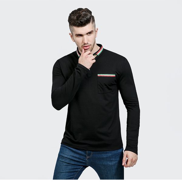 2020 outer mold true neckline logo bee sticker label breast bag decorates man's casual long sleeve t shirt tx02, White;black
2020 outer mold true neckline logo bee sticker label breast bag decorates man's casual long sleeve t shirt tx02, White;black