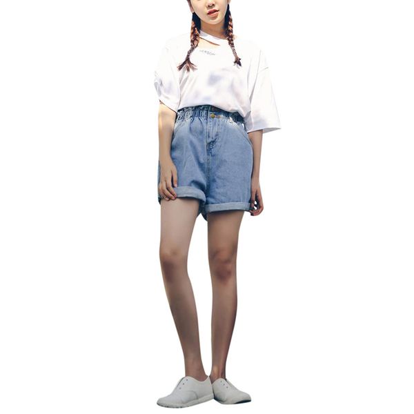 jeans woman 2019 feitong brand flower bud pure and fresh leisure solid color short jeans mujer dropshipping, Blue
jeans woman 2019 feitong brand flower bud pure and fresh leisure solid color short jeans mujer dropshipping, Blue