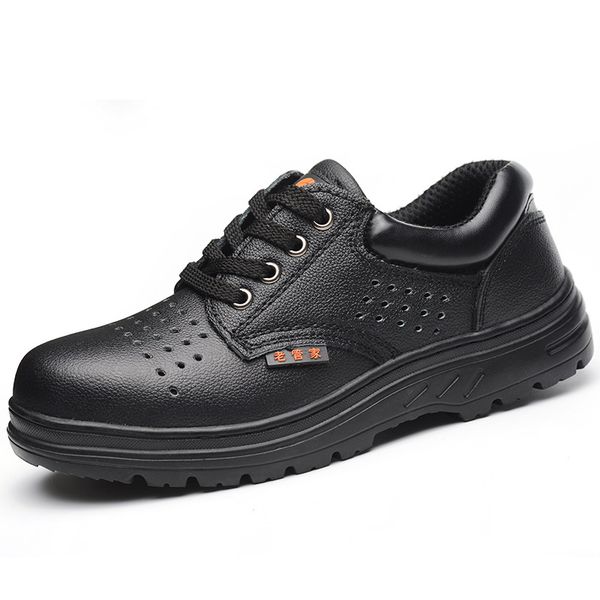 large size mens leisure breathable steel toe covers work safety shoes soft leather platform summer worker shoe security boots, Black
large size mens leisure breathable steel toe covers work safety shoes soft leather platform summer worker shoe security boots, Black