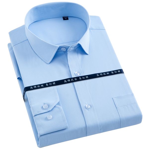 men's classic long sleeve solid basic dress shirts single patch pocket formal business regular-fit social work office shirt, White;black
men's classic long sleeve solid basic dress shirts single patch pocket formal business regular-fit social work office shirt, White;black