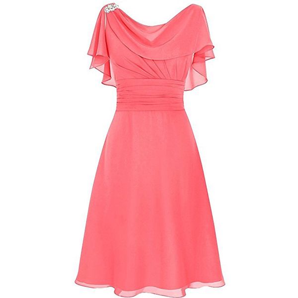 2020 chiffon watermelon bridesmaid dresses with deflated sleeves short maid of honor dresses plus size dress for wedding guest, White;pink
2020 chiffon watermelon bridesmaid dresses with deflated sleeves short maid of honor dresses plus size dress for wedding guest, White;pink
