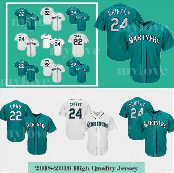Seattle Men's Mariners 24 Ken Griffey Jr 22 Robinson Cano top quality Baseball jerseys cool base jersey 2019 new jerseys
Seattle Men's Mariners 24 Ken Griffey Jr 22 Robinson Cano top quality Baseball jerseys cool base jersey 2019 new jerseys