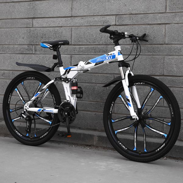 mountain bike folding bicycle 26 inch speed off-road double absorbing racing student men and women
mountain bike folding bicycle 26 inch speed off-road double absorbing racing student men and women
