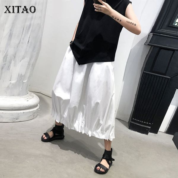 xitao high waist pleated white black skirt women clothes 2020 spring fashion loose elastic waist a line elegant skirt dmy3910
xitao high waist pleated white black skirt women clothes 2020 spring fashion loose elastic waist a line elegant skirt dmy3910
