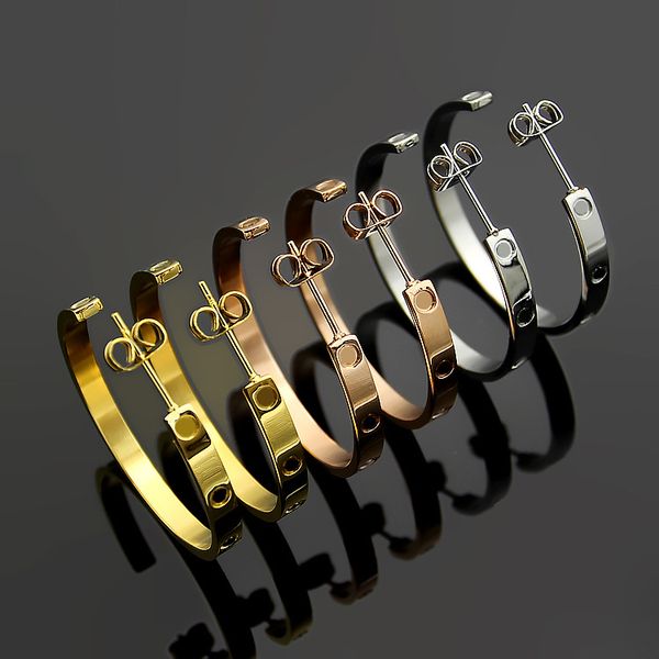 2019 new fashion brand women's charm screws 18k rose gold titanium steel large c shape earrings women love earrings, Golden;silver
2019 new fashion brand women's charm screws 18k rose gold titanium steel large c shape earrings women love earrings, Golden;silver