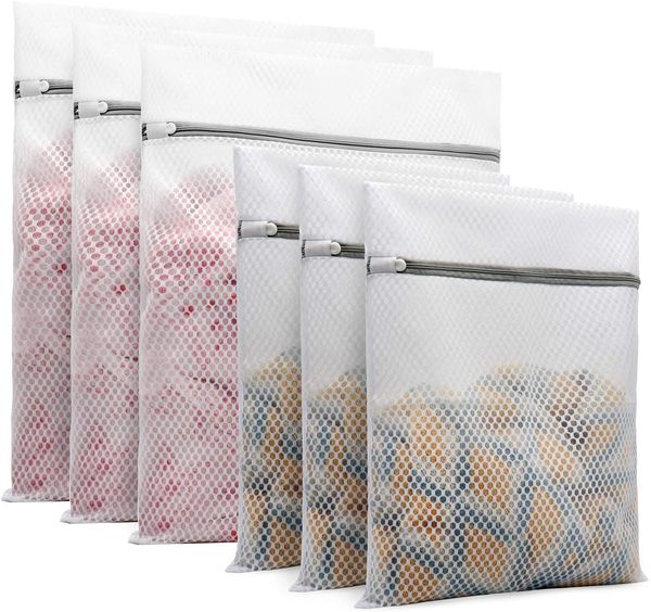 6pcs durable honeycomb mesh laundry bags for delicates (3pcs 16 x 20 inches, 3pcs 12 x 16 inches
6pcs durable honeycomb mesh laundry bags for delicates (3pcs 16 x 20 inches, 3pcs 12 x 16 inches