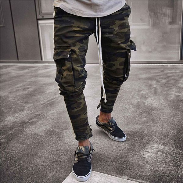 2019 new jeans ribbon army green camouflage men multi-pocket fashion patchwork elastic slim feet jeans streetwear mens pants, Blue
2019 new jeans ribbon army green camouflage men multi-pocket fashion patchwork elastic slim feet jeans streetwear mens pants, Blue