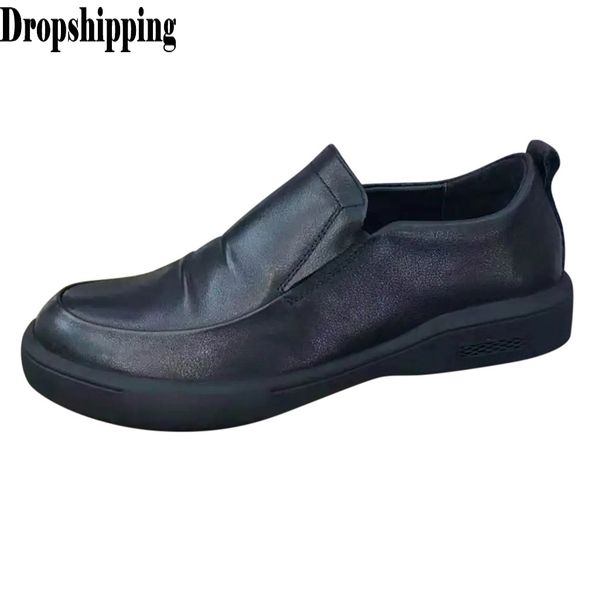 office business shoes male large size british style hand-stitched casual shoes soft bottom comfortable slip-on leat #zb, Black
office business shoes male large size british style hand-stitched casual shoes soft bottom comfortable slip-on leat #zb, Black