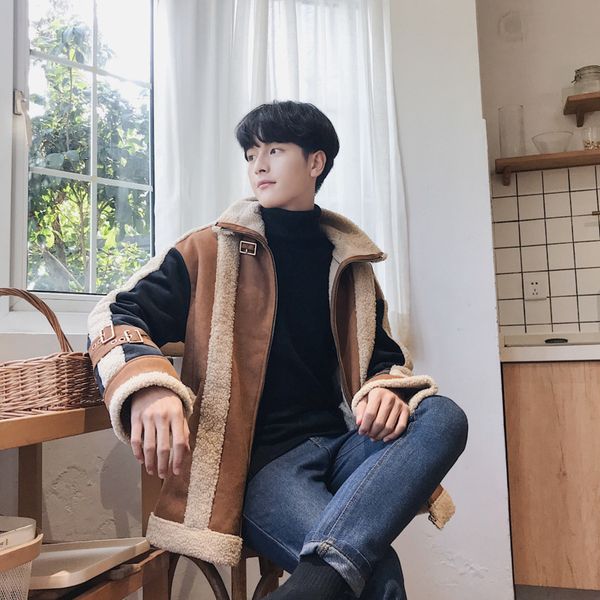 winter new short jacket men warm fashion contrast color casual retro motorcycle jacket man loose thick cotton male clothes, Tan;black
winter new short jacket men warm fashion contrast color casual retro motorcycle jacket man loose thick cotton male clothes, Tan;black