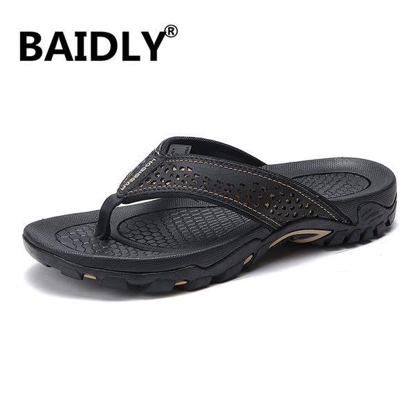 outdoor genuine leather flats mens flip flops slippers men summer flip flop news casual beach shoes hard-wearing outside sandals, Black
outdoor genuine leather flats mens flip flops slippers men summer flip flop news casual beach shoes hard-wearing outside sandals, Black