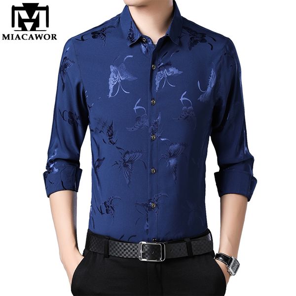 miacawor new 2020 long sleeve shirts men fashion print dress shirt male slim fit casual camisa masculina plus size c567, White;black
miacawor new 2020 long sleeve shirts men fashion print dress shirt male slim fit casual camisa masculina plus size c567, White;black