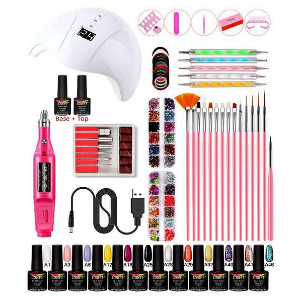 nail set 36w uv led lamp dryer with 12pcs nail gel polish kit soak off manicure tools set electric drill for tools
nail set 36w uv led lamp dryer with 12pcs nail gel polish kit soak off manicure tools set electric drill for tools