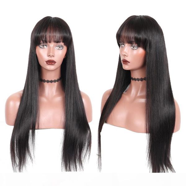 straight lace front human hair wigs with bang for women brazilian pre plucked with baby hair black full ends dolago remy
straight lace front human hair wigs with bang for women brazilian pre plucked with baby hair black full ends dolago remy