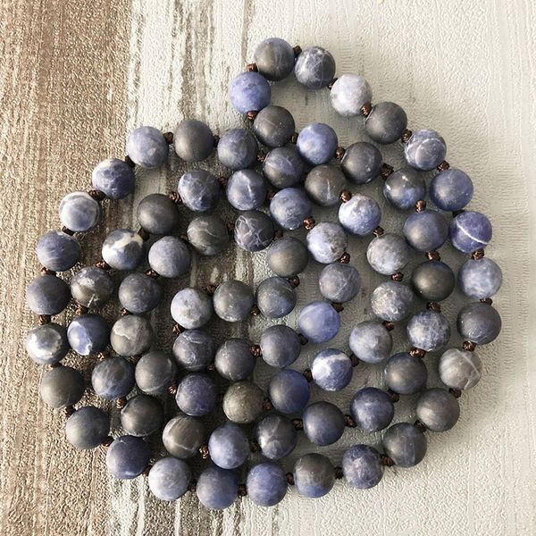 8mm matte sodalite necklaces for 30" 32" 36"40"42" 60"72" length long knotted neckalces mala knotted neck, Golden;silver
8mm matte sodalite necklaces for 30" 32" 36"40"42" 60"72" length long knotted neckalces mala knotted neck, Golden;silver