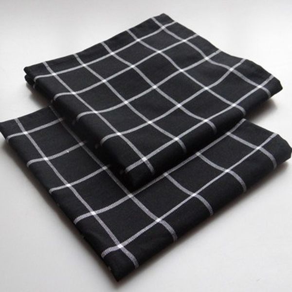 table napkin ins style black plaid cotton dish towel cleaning cloth printed durable pano de prato 46x46cm
table napkin ins style black plaid cotton dish towel cleaning cloth printed durable pano de prato 46x46cm