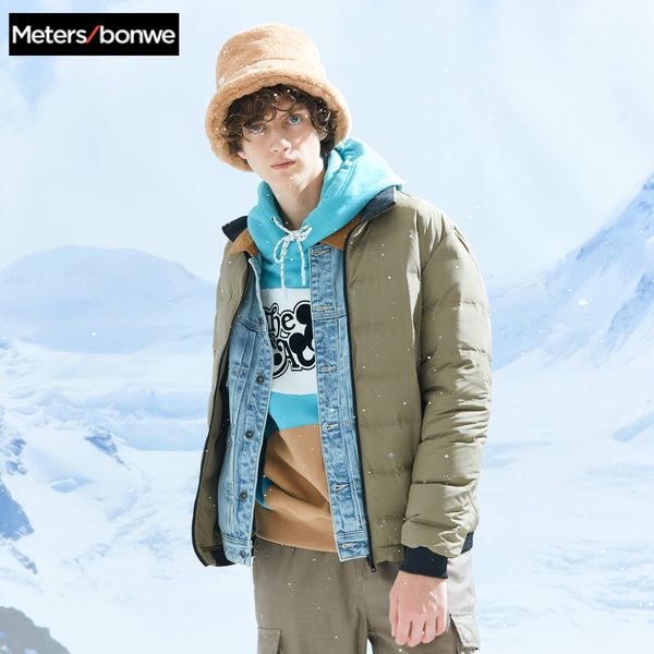 metersbonwe 2019 down jacket men light winter warm 80% white duck down coat camouflage color lining man coat outwear, Black
metersbonwe 2019 down jacket men light winter warm 80% white duck down coat camouflage color lining man coat outwear, Black