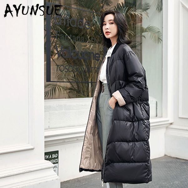 ayunsue 90% white duck down jacket women oversized winter coat women down coat puffer jacket warm parka abrigos 1818 yy1410, Black
ayunsue 90% white duck down jacket women oversized winter coat women down coat puffer jacket warm parka abrigos 1818 yy1410, Black