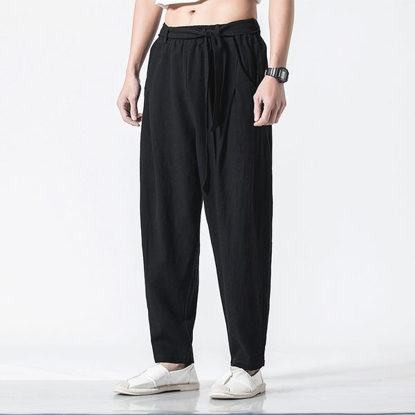 men's pants fashion men 2021 spring mens harajuku solid color joggers male streetwear chinese style harem large size 5xl, Black
men's pants fashion men 2021 spring mens harajuku solid color joggers male streetwear chinese style harem large size 5xl, Black