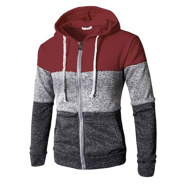 men's hoodies & sweatshirts 2021 men three-color stitching zipper long sleeve solid color slim casual hooded sweatshirt hoodie drop, Black
men's hoodies & sweatshirts 2021 men three-color stitching zipper long sleeve solid color slim casual hooded sweatshirt hoodie drop, Black