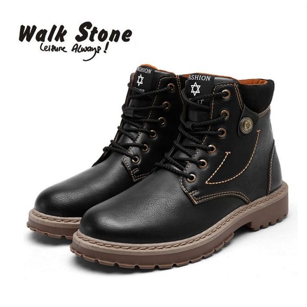 new 2018 men leather boots fashion autumn winter warm cotton ankle outdoor boots lace up male shoes footwear drop shipping, Black
new 2018 men leather boots fashion autumn winter warm cotton ankle outdoor boots lace up male shoes footwear drop shipping, Black