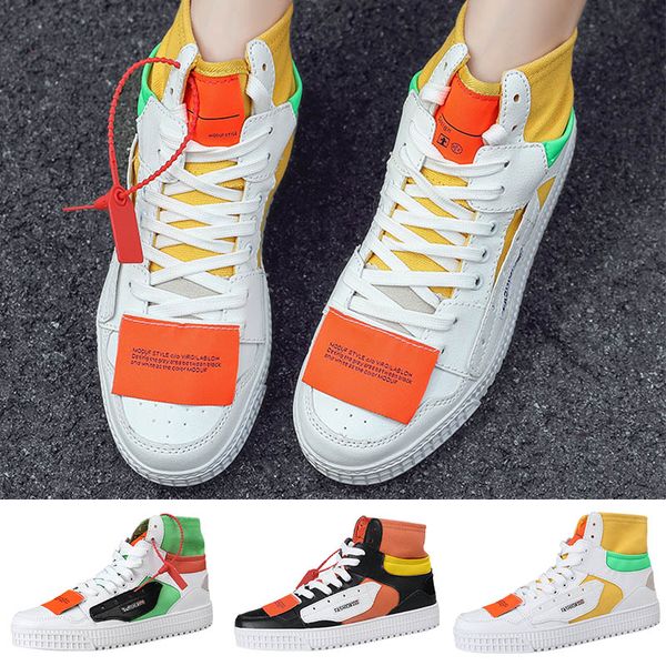 2020 fashion women mens platform casual shoes mid leather canvas splice designer shoes green white black coffee orange sports sneakers 36-45, White;red
2020 fashion women mens platform casual shoes mid leather canvas splice designer shoes green white black coffee orange sports sneakers 36-45, White;red