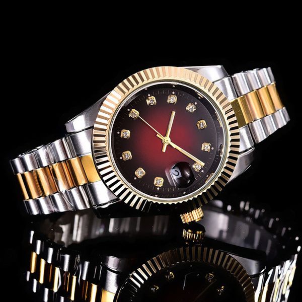 relogio mens brand men and women watch double calendar day-date brand stainless steel automatic diamond wristwatch, Slivery;brown
relogio mens brand men and women watch double calendar day-date brand stainless steel automatic diamond wristwatch, Slivery;brown