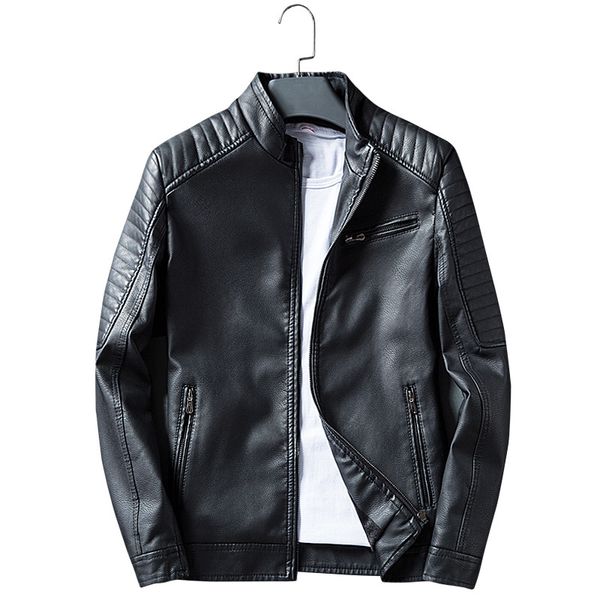 brand men's pu jackets autumn winter coats men motorcycle biker faux leather jacket male tactical outwear m-3xl, Black
brand men's pu jackets autumn winter coats men motorcycle biker faux leather jacket male tactical outwear m-3xl, Black