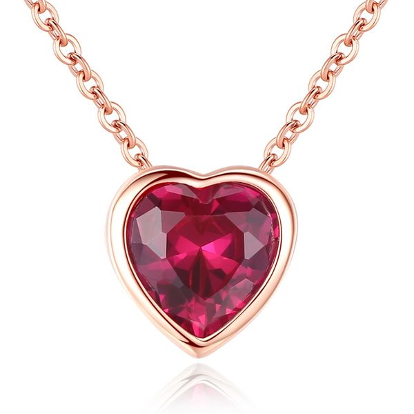 gehoo 925 streling silver rose gold color red ruby heart pendent necklace for women jewelry vintage necklaces for party wedding
gehoo 925 streling silver rose gold color red ruby heart pendent necklace for women jewelry vintage necklaces for party wedding