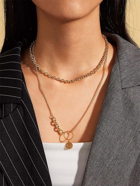 new necklace valentines day explosion models necklace european and american minimalist pendant womens clothing accessories, Silver
new necklace valentines day explosion models necklace european and american minimalist pendant womens clothing accessories, Silver